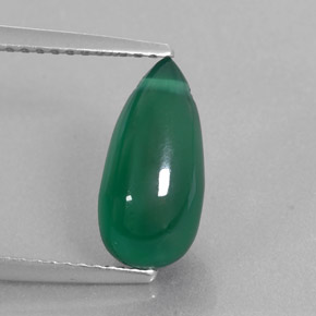 Agate Vert naturelle Transparent, 2.88 ct, Transparent / Translucide
