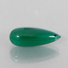 Agate vert naturelle transparent, 4,34 ct, transparent / translucide