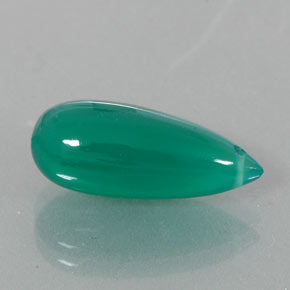 Agate vert naturelle transparent, 6,24 ct, transparent / translucide