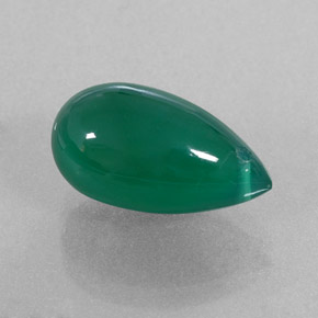 Agate vert naturelle transparent, 5,48 ct, transparent / translucide
