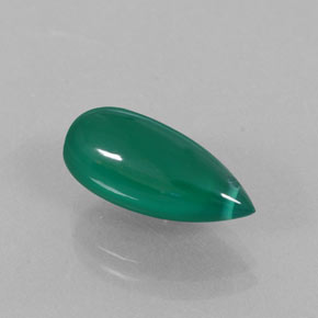 Agate vert naturelle transparent, 5,34 ct, transparent / translucide