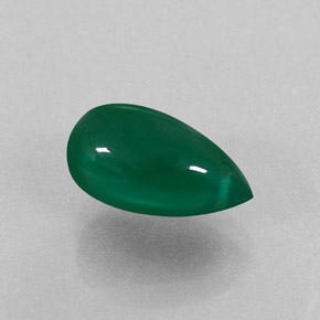 Agate vert naturelle transparent, 2,56 ct, transparent / translucide