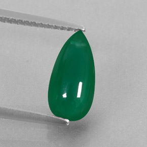 Agate vert naturelle transparent, 2,36 ct, transparent / translucide