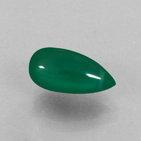 Agate vert naturelle transparent, 2,36 ct, transparent / translucide