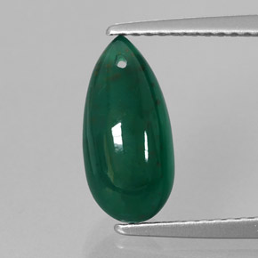 Agate vert naturelle transparent, 2,85 ct, transparent / translucide