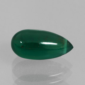 Agate vert naturelle transparent, 2,85 ct, transparent / translucide