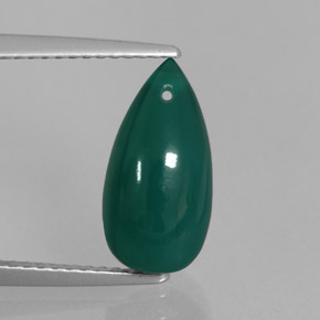 Agate vert naturelle transparent, 3,93 ct, transparent / translucide