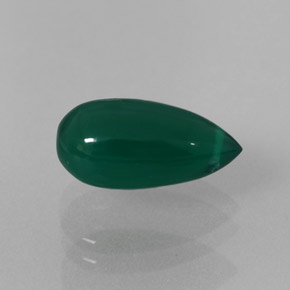 Agate vert naturelle transparent, 3,28 ct, transparent / translucide