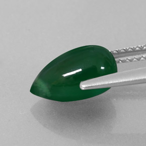 Agate Vert naturelle Transparent, 2.07 ct, Transparent / Translucide