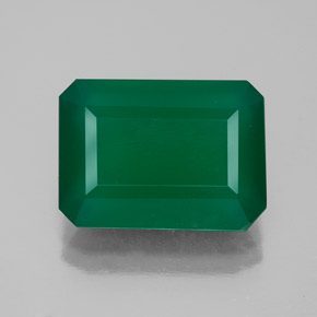 Agate vert naturelle transparent, 5,54 ct, transparent / translucide