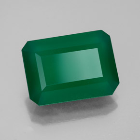 Agate vert naturelle transparent, 5,54 ct, transparent / translucide