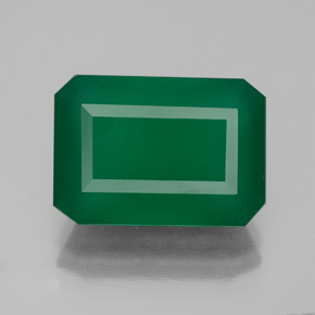 Agate vert naturelle transparent, 6,25 ct, transparent / translucide