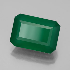 Agate vert naturelle transparent, 6,25 ct, transparent / translucide