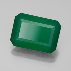 Agate vert naturelle transparent, 5,54 ct, transparent / translucide