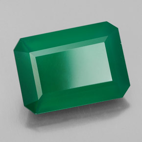 Agate Vert naturelle Transparent, 6.78 ct, Transparent / Translucide
