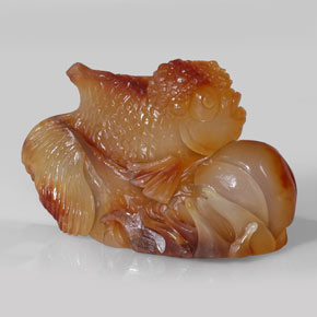 Agate orange naturelle transparent, 356,10 ct, transparent / translucide