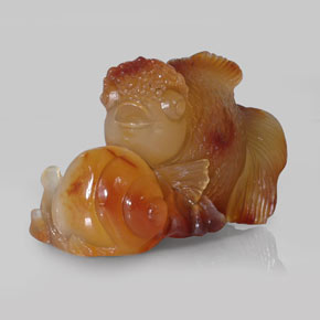 Agate orange naturelle transparent, 356,10 ct, transparent / translucide