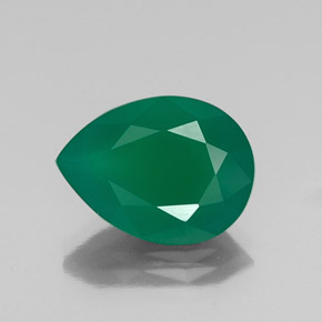Agate vert naturelle transparent, 6,65 ct, transparent / translucide