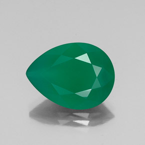 Agate vert naturelle transparent, 6,50 ct, transparent / translucide