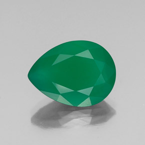 Agate vert naturelle transparent, 6,55 ct, transparent / translucide