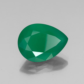 Agate vert naturelle transparent, 6,55 ct, transparent / translucide