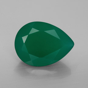 Agate vert naturelle transparent, 7,20 ct, transparent / translucide