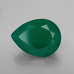 Agate vert naturelle transparent, 7,20 ct, transparent / translucide