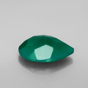 Agate vert naturelle transparent, 6,15 ct, transparent / translucide