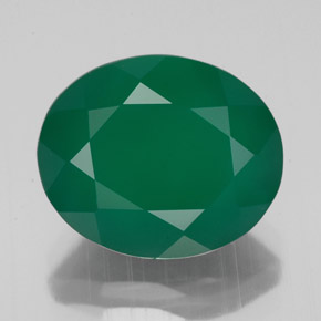 Agate vert naturelle transparent, 4,42 ct, transparent / translucide