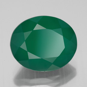 Agate vert naturelle transparent, 4,42 ct, transparent / translucide
