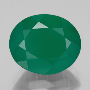 Agate vert naturelle transparent, 4,52 ct, transparent / translucide