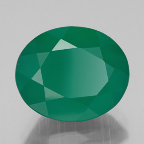 Agate vert naturelle transparent, 4,52 ct, transparent / translucide