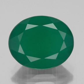 Agate vert naturelle transparent, 3,75 ct, transparent / translucide