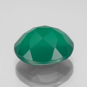 Agate vert naturelle transparent, 4,63 ct, transparent / translucide