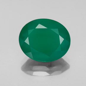 Agate Vert naturelle Transparent, 4.26 ct, Transparent / Translucide