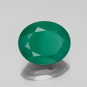Agate Vert naturelle Transparent, 4.26 ct, Transparent / Translucide