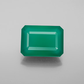 Agate vert naturelle transparent, 6,04 ct, transparent / translucide
