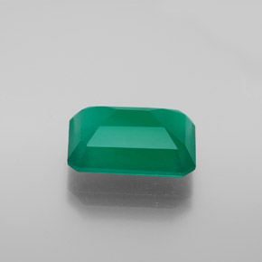 Agate vert naturelle transparent, 6,04 ct, transparent / translucide