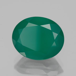 Agate vert naturelle transparent, 3,99 ct, transparent / translucide
