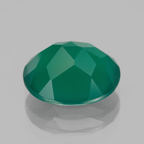 Agate vert naturelle transparent, 3,99 ct, transparent / translucide