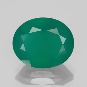 Agate vert naturelle transparent, 4,35 ct, transparent / translucide