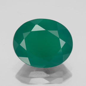 Agate vert naturelle transparent, 4,42 ct, transparent / translucide