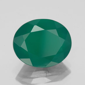 Agate vert naturelle transparent, 4,42 ct, transparent / translucide