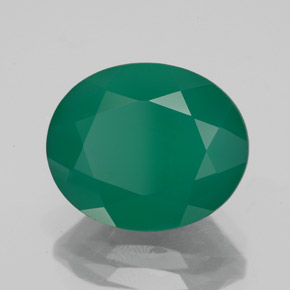 Agate vert naturelle transparent, 4,55 ct, transparent / translucide