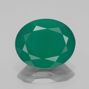 Agate vert naturelle transparent, 3,75 ct, transparent / translucide
