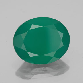 Agate vert naturelle transparent, 3,75 ct, transparent / translucide