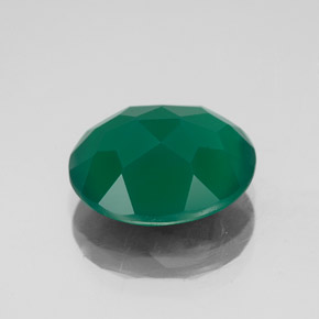 Agate vert naturelle transparent, 4,13 ct, transparent / translucide