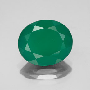 Agate vert naturelle transparent, 4,23 ct, transparent / translucide
