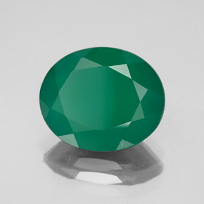 Agate vert naturelle transparent, 4,23 ct, transparent / translucide