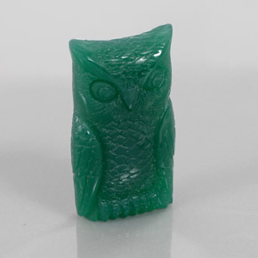 Agate vert naturelle forme fantaisie, 31,38 ct, opaque